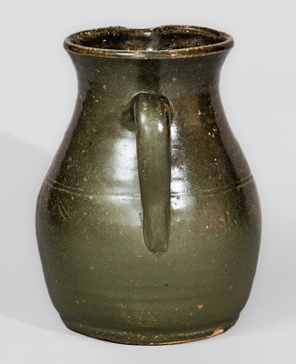 Rare "Cheever Meaders 1964" Alkaline-Glazed Stoneware Pitcher