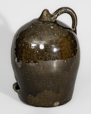 Rare "Lanier Meaders" Alkaline-Glazed Chicken Waterer, c1970s-80s