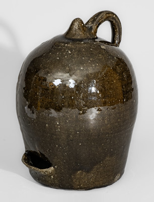 Rare "Lanier Meaders" Alkaline-Glazed Chicken Waterer, c1970s-80s