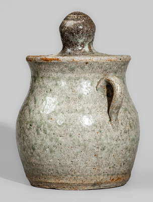 Scarce "CM" (Cheever Meaders, Cleveland, GA) Stoneware Jar w/ Lid, c1960s