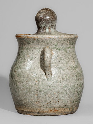 Scarce "CM" (Cheever Meaders, Cleveland, GA) Stoneware Jar w/ Lid, c1960s