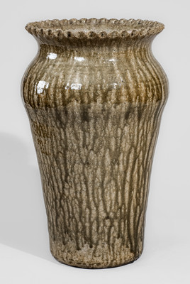 Fine Stoneware Flower Vase attrib. Cheever Meaders, Cleveland, GA, early 1960s