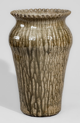 Fine Stoneware Flower Vase attrib. Cheever Meaders, Cleveland, GA, early 1960s