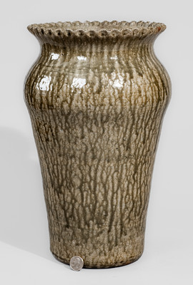 Fine Stoneware Flower Vase attrib. Cheever Meaders, Cleveland, GA, early 1960s