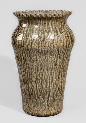Fine Stoneware Flower Vase attrib. Cheever Meaders, Cleveland, GA, early 1960s