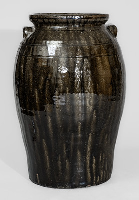 "Lanier Meaders / 3-14-75," Five-Gallon Alkaline-Glazed Stoneware Jar