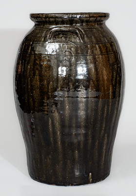 "Lanier Meaders / 3-14-75," Five-Gallon Alkaline-Glazed Stoneware Jar