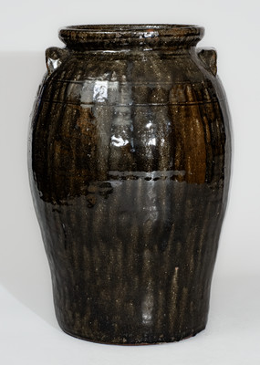 "Lanier Meaders / 3-14-75," Five-Gallon Alkaline-Glazed Stoneware Jar