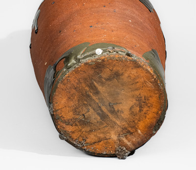 Large-Sized Alkaline-Glazed Stoneware Vase, probably Cheever Meaders, Cleveland, GA