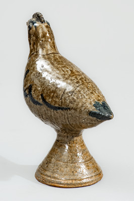 Scarce "AM" (Arie Meaders, Cleveland, GA) Stoneware Figure of a Quail