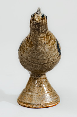 Scarce "AM" (Arie Meaders, Cleveland, GA) Stoneware Figure of a Quail