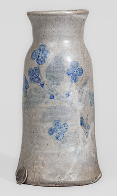 Very Rare "ChEEVER / MEADERS / NOV. 30, 1962" Stoneware Vase w/ Two-Color-Slip Vine Decoration