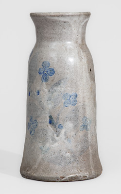 Very Rare "ChEEVER / MEADERS / NOV. 30, 1962" Stoneware Vase w/ Two-Color-Slip Vine Decoration