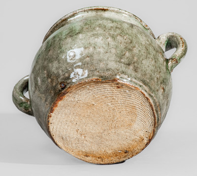 Alkaline-Glazed Stoneware Sugar Bowl attrib. Arie or Cheever Meaders, Cleveland, GA