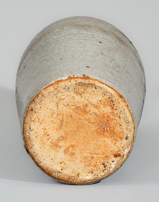 Rare "Lanier Meaders," Cleveland, GA Stoneware Vase w/ Three-Color-Slip Hummingbird Decoration, c1960s