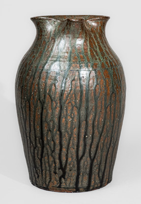 Large-Sized "Lanier Meaders," Cleveland, Georgia Stoneware Pitcher