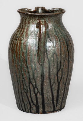 Large-Sized "Lanier Meaders," Cleveland, Georgia Stoneware Pitcher