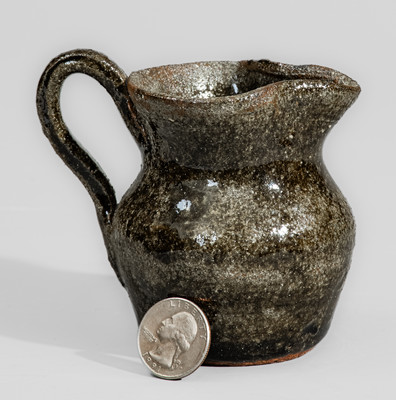"AM," Arie Meaders, Cleveland, GA Stoneware Cream Pitcher, c1960s