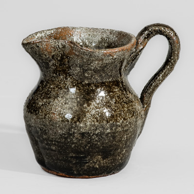 "AM," Arie Meaders, Cleveland, GA Stoneware Cream Pitcher, c1960s