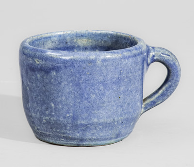 Blue-Glazed "CM" (Cheever Meaders) Stoneware Mug, circa 1960s