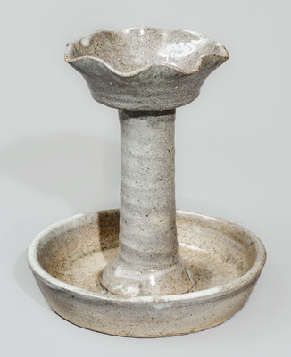 Rare Alkaline-Glazed Sweet Meat Dish, Cheever, Arie, or Lanier Meaders, 1960s