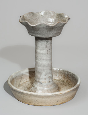 Rare Alkaline-Glazed Sweet Meat Dish, Cheever, Arie, or Lanier Meaders, 1960s