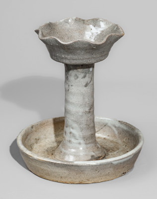 Rare Alkaline-Glazed Sweet Meat Dish, Cheever, Arie, or Lanier Meaders, 1960s