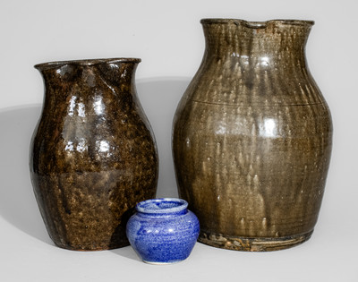 Three Glazed Stoneware Articles, attributed to the Meaders Pottery
