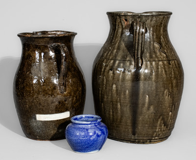 Three Glazed Stoneware Articles, attributed to the Meaders Pottery