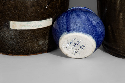 Three Glazed Stoneware Articles, attributed to the Meaders Pottery