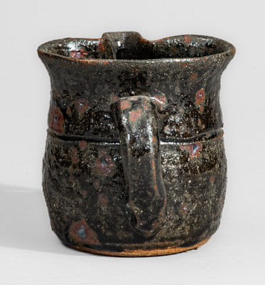 Scarce "Lanier Meaders / 10-10-95 / CLEVELAND, GA" Small-Sized Stoneware Pitcher