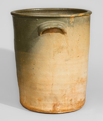 Scarce "ChEEVER MEADERS / MOSSY / CREEK GREEN / CLEVELAND, GA" Stoneware Flowerpot