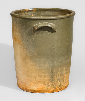 Scarce "ChEEVER MEADERS / MOSSY / CREEK GREEN / CLEVELAND, GA" Stoneware Flowerpot