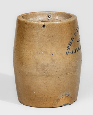 Rare Western PA Stoneware Canning Jar: THE GALLOWAY JAR / 1870