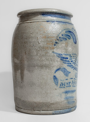 "Star Pottery" (Hamilton & Jones, Greensboro, Pennsylvania) Stoneware Eagle Jar