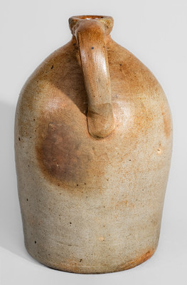 H.B. PFALTZGRAFF / YORK, PA Stoneware Jug w/ Cobalt Floral Decoration