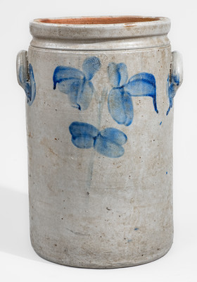 Very Rare Four-Gallon P. HERRMANN (Baltimore) Stoneware Jar w/ Newtown / Pocomoke City, MD Advertising