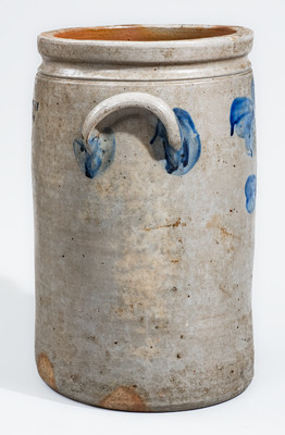 Very Rare Four-Gallon P. HERRMANN (Baltimore) Stoneware Jar w/ Newtown / Pocomoke City, MD Advertising