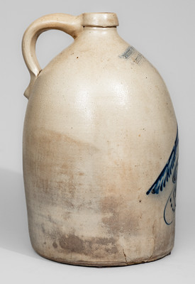 PETER A STARING / LITTLE FALLS N Y Stoneware Advertising Jug, attrib. E. & L. P. Norton, Bennington