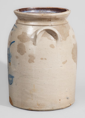 WM. A MACQUOID / NEW-YORK / LITTLE WEST 12TH ST Stoneware Jar, c1863-69