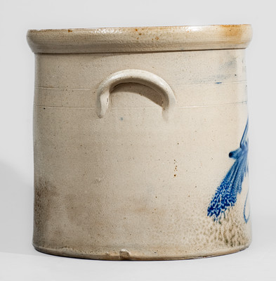 OTTMAN BRO'S / FORT EDWARD, N.Y. Three-Gallon Stoneware Bird Crock