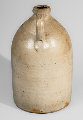 Rare "Union Forever" Stoneware Jug w/ Clasped Hand Decoration, Civil War Era, attrib. Manhattan