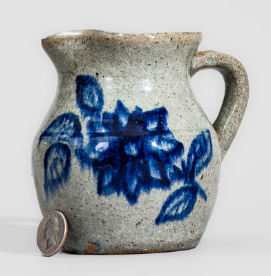 Rare Stoneware Presentation Pitcher Dated "FEB. 12 1950," attrib. Cheever Meaders