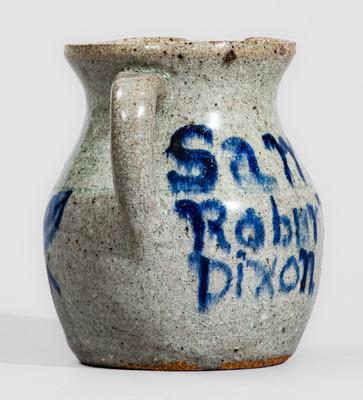 Rare Stoneware Presentation Pitcher Dated "FEB. 12 1950," attrib. Cheever Meaders