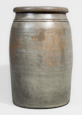 Extremely Rare Western PA Stoneware Jar w/ Atlanta, Georgia Advertising, c1875
