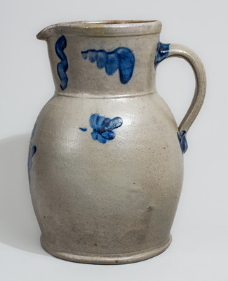 Attrib. Samuel Irvine Pottery, Newville, PA Stoneware Pitcher, c1865