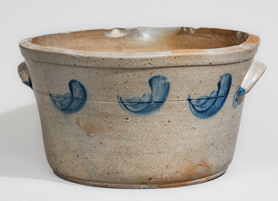 One-and-a-Half-Gallon Baltimore Stoneware Milkpan, circa 1875