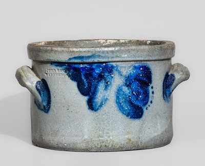 Small-Sized JOHN BELL / WAYNESBORO, PA Stoneware Butter Crock