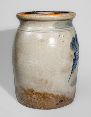 Beaver, Pennsylvania Two-Gallon Stoneware Jar, circa 1865