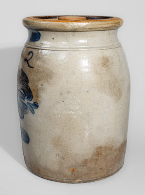 Beaver, Pennsylvania Two-Gallon Stoneware Jar, circa 1865